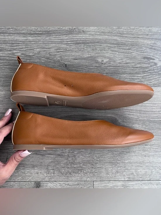 EVERLANE The Italian Leather Day Glove Ballet Flat Size 7 Toasted Almond Brown - Picture 7 of 8